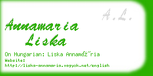 annamaria liska business card